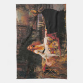 シャロット・ジョン・ウィリアム・ウォーターハウスのレディ キッチンタオル (縦)