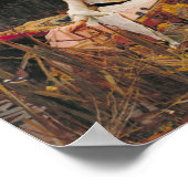 シャロット・ジョン・ウィリアム・ウォーターハウスの婦人 ポスター (角)