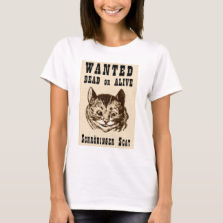 シャロディンガーの猫指名手配 Tシャツ