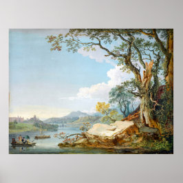 シャロプシャー州シュレウズベリーの川セバーン ポスター