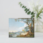 シャロプシャー州シュレウズベリーの川セバーン ポストカード (スタンド正面)