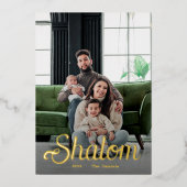 シャロムスクリプト金ゴールド 箔シーズンカード (正面)