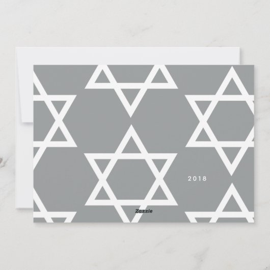 シャロムスターハヌッカホリデーカード シーズンカード (裏面)