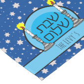 シャロムテーブルパーソナライズされたランナー ショートテーブルランナー (コーナー)