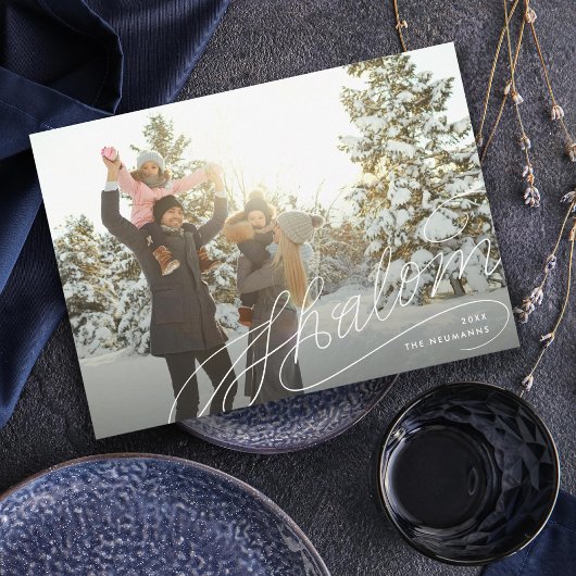 シャロムハンドレタリングハヌカー写真 シーズンカード