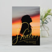 シャロムハートハヌッカホリデーフォトフォイルカード 箔シーズンカード (立ち正面)