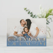 シャロムピースラブライトモダンハヌカー写真カード 招待状 (スタンド正面)