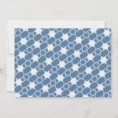 シャロムピースラブライトモダンハヌカー写真カード 招待状 (裏面)