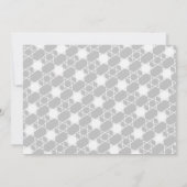 シャロムピースラブライトモダンハヌカー写真カード 招待状 (裏面)