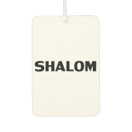 シャロムピース白黒ミニマルシンプルム車 カーエアーフレッシュナー