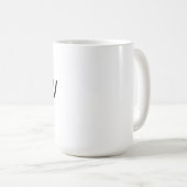 シャロムヘブライ語の平和 コーヒーマグカップ (正面右)