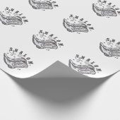 シャロムヤールカウボーイユダヤ教ハヌッカウエスト ラッピングペーパー (角)