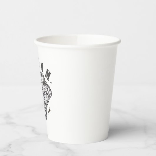 シャロムヤールカウボーイユダヤ教ハヌッカウエスト 紙コップ (左)