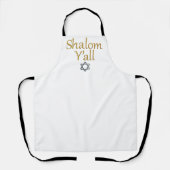 シャロムヤール – ユダヤの休日のギフト エプロン (正面)