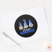 シャロム格言（ユダヤ教）メノラードレデルハヌカーハヌカー（ユダヤ教の祭り） ラウンドシール (封筒)