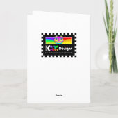 『シャロム・フロム・ウア・ハウスからあなたのグリーティング・カード』 カード (裏面)