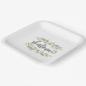 シャロム（リリーとダビデのスター付き） ペーパープレート (傾斜あり)