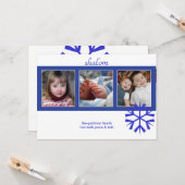 シャロム、写真のグリーティングカード(招待状) カード (正面/裏面インサイチュ)