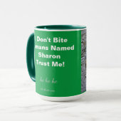 シャロンという人間は噛まない マグカップ (正面左)