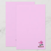 シャロンのバラ リリー・オブ・ザ・バレー ピンク ステーショナリー (正面/裏面)