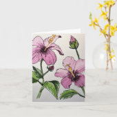 シャロンのバラ - 白紙のメッセージカード カード (黄色い花)