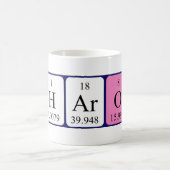 シャロンの周期表の名前のマグ コーヒーマグカップ (中央)