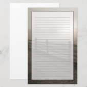 シャロンの近くの霧を通した塀そして日が差すこと 便箋 (正面/裏面)