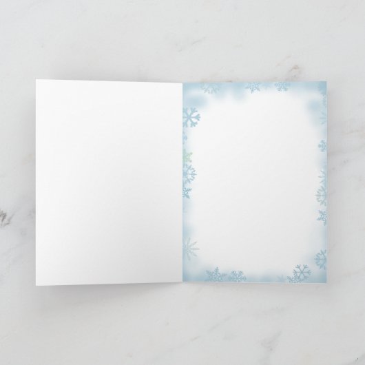 シャロンシャープによるクリスマスログキャビン シーズンカード (内部)