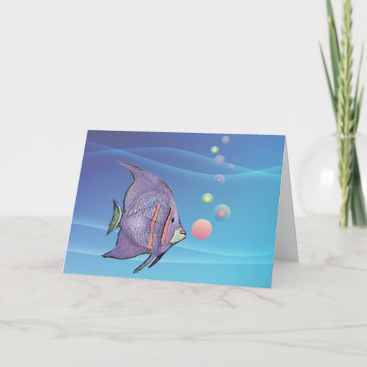 シャロンシャープによる魚泡 カード (正面)