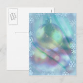 シャロンシャーペによるクリスマスオーナメント&スノーフレーク シーズンポストカード (正面/裏面)