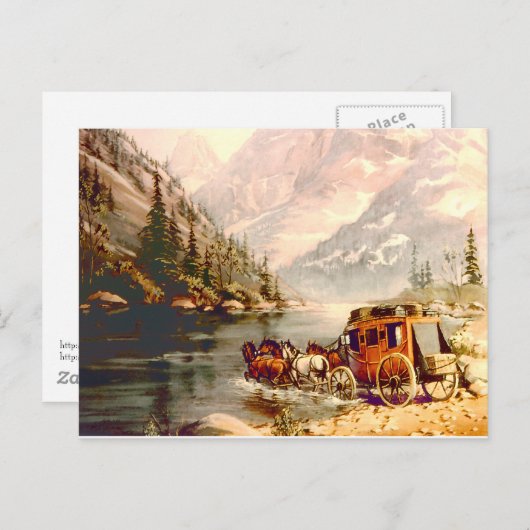 シャロンシャーペによるステージコーチリバークロッシング ポストカード (正面/裏面)