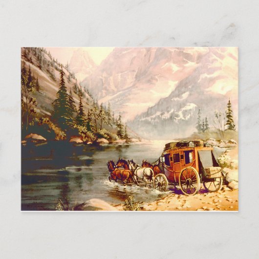 シャロンシャーペによるステージコーチリバークロッシング ポストカード (正面)