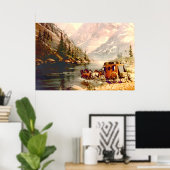 シャロンシャーペの川スタージコーチクロッシング ポスター (ホームオフィス)