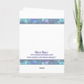 シャロン削りガラスによるクリスマスオーナメント シーズンカード (裏面)