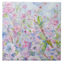 シャロン加飾アクセントタイルのバラ