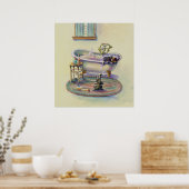 シャロン研ぎ風呂の子猫 ポスター (キッチン)