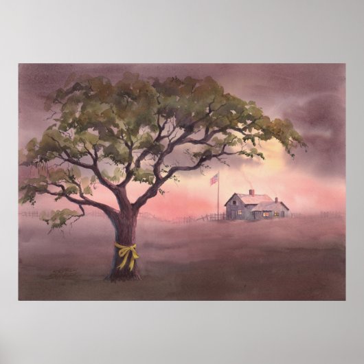 シャロン・シャープで黄色いリボンを結ぶ ポスター (正面)