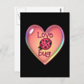 シャロン・シャープによるハート・バブル ポストカード (正面/裏面)