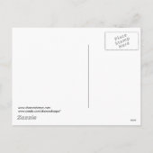 シャロン・シャープによるピンク色のアイススケート シーズンポストカード (裏面)