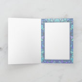 シャロン・シャープによる冬のスクイレル&ステンドグラス シーズンカード (内部)