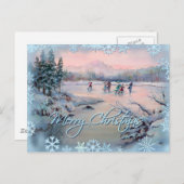 シャロン・シャープによる氷と雪の結晶 ポストカード (正面/裏面)