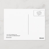 シャロン・シャープのクリスマス・シルエットと星 ポストカード (裏面)