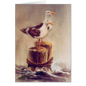 シャロン・シャープの枕に乗った一対のカモメ (正面)