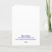 シャロン・シャープ作　冬のログキャビンとリース シーズンカード (裏面)