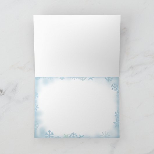 シャロン・シャーペによるクリスマスログキャビン シーズンカード (内部)