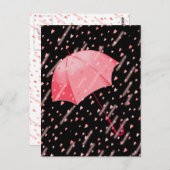 シャロン・シャーペによる愛の傘のシャワー ポストカード (正面/裏面)
