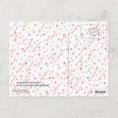 シャロン・シャーペによる愛の傘のシャワー ポストカード (裏面)