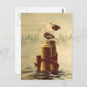 シャロン・シャーペのシーグルのペア ポストカード (正面/裏面)