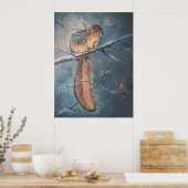 シャロン・シャーペの冬のリス ポスター (キッチン)