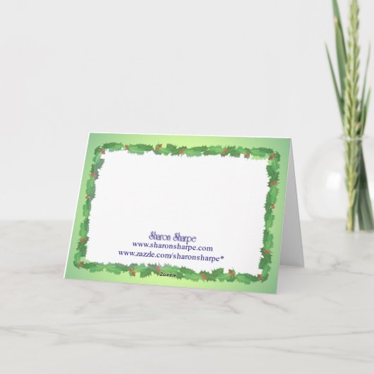 シャロン・シャーペの新年のご挨拶 シーズンカード (裏面)